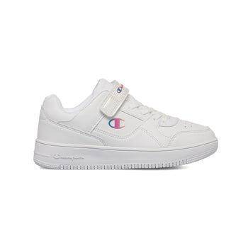 Sneakers bianche da bambina con logo laterale Champion Rebound Low G PS, Brand, SKU s342500090, Immagine 0